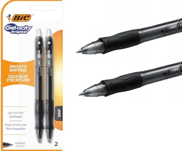 Bic Gel-ocity (Noir, 2 x)