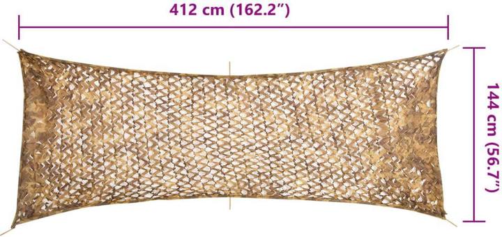 Actual product image VidaXL Camouflage net Bundeswehr army camouflage net hunting deco net storage bag