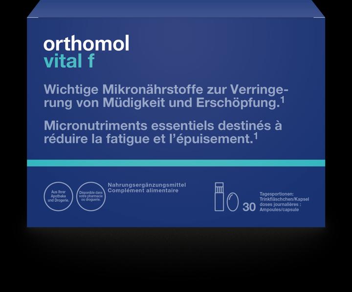 Actual product image Pharma Medica ORTHOMOL Vital f drinking amp 30 pcs. (30 Piece, Ampoule, 1197 g)
