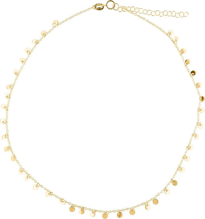 Actual product image Leyda Necklace Plaquettes (gold-plated 750 / 18 K gold, Silver 925, 34 - 40 cm)