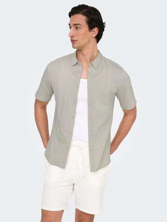 Produktbild Only & Sons Onsrobin Button Under Ss Stretch Shirt (XL)