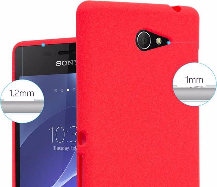 Actual product image Cadorabo TPU Frosted Cover (Sony Xperia M2 Aqua, Sony Xperia M2)