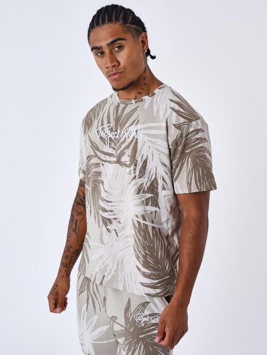 Image du produit Project X Paris t-hirt motif all over feuille de palmier project x pari (S)
