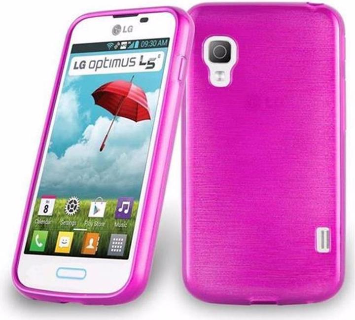 Actual product image Cadorabo TPU Brushed Cover (LG Optimus L5 II)
