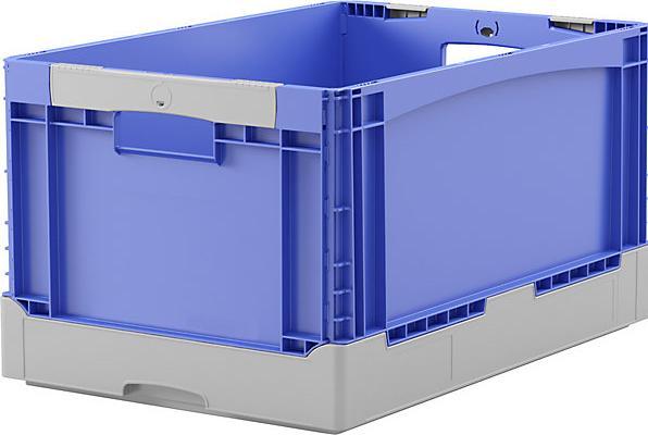 Immagine prodotto Bito Cassetta pieghevole EQ, con impugnature aperte e fondo liscio, lungh. x largh. x (600 x 400 x 320 mm, 65 l)