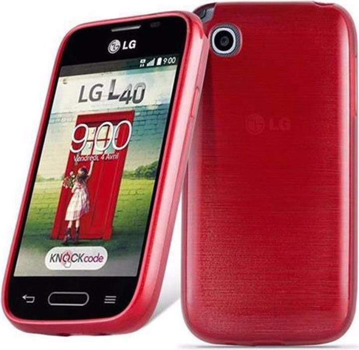 Actual product image Cadorabo TPU Brushed Cover (LG L40)