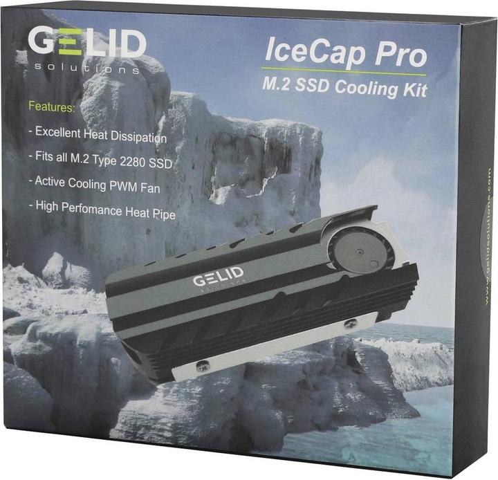 Image du produit Gelid HS-M2-SSD-22 IceCap Pro Refroidisseur de disque dur SSD M.2