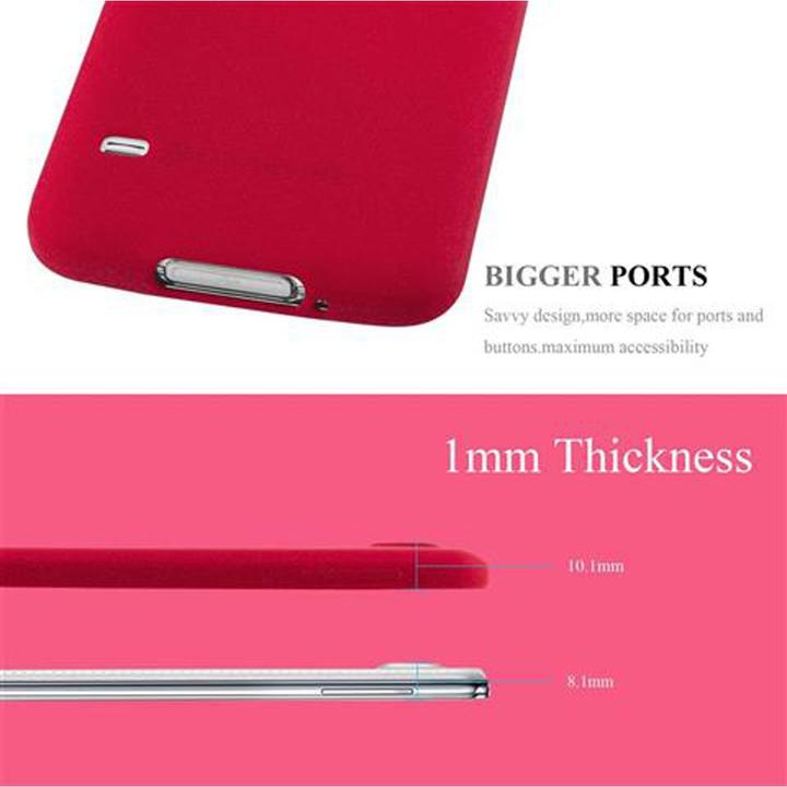Actual product image Cadorabo TPU Frosted Cover (Samsung Galaxy S5, Samsung Galaxy S5 Neo)