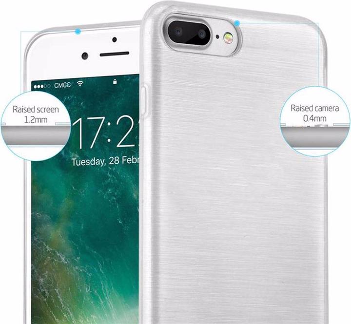 Productafbeelding Cadorabo TPU Geborstelde hoes (Apple iPhone 7 Plus, Apple iPhone 7s Plus)