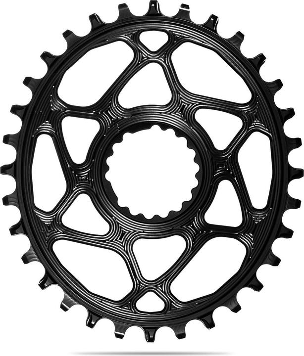 Immagine prodotto AbsoluteBLACK aBLACK MTB OVALE Cannondale Hollowgram montaggio diretto ingranaggio N/W NERO NERO (32)