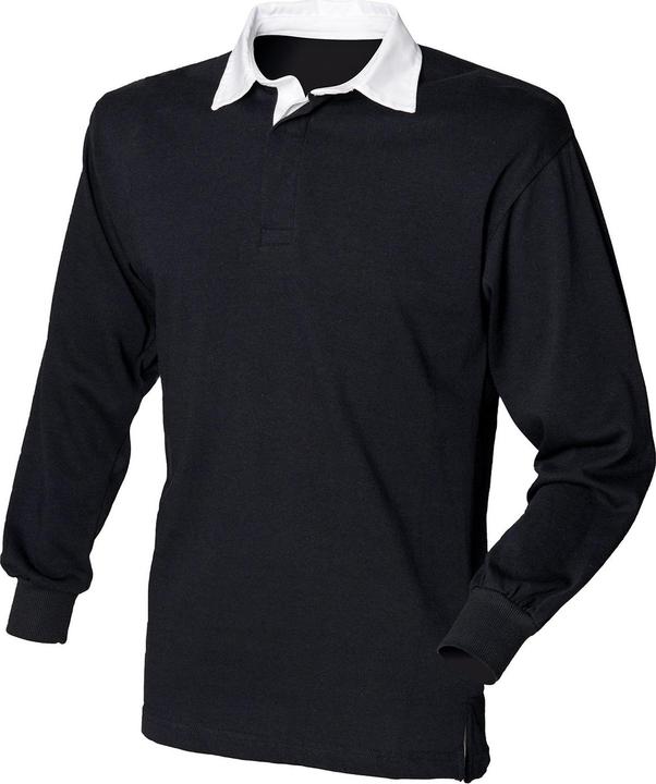 Actual product image Front Row Long Sleeve Classic Rugby Polo Shirt (4XL)
