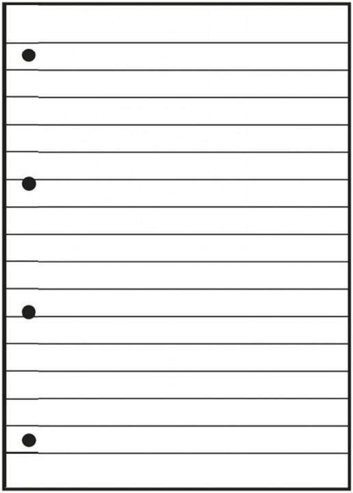 Produktbild Oxford Arbeitsblätterblock, A4, Lineatur 21 (A4, Liniert, Harter Einband)