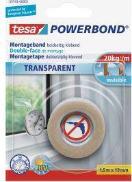 Actual product image tesa Powerbond mounting tape transparent (19 mm)