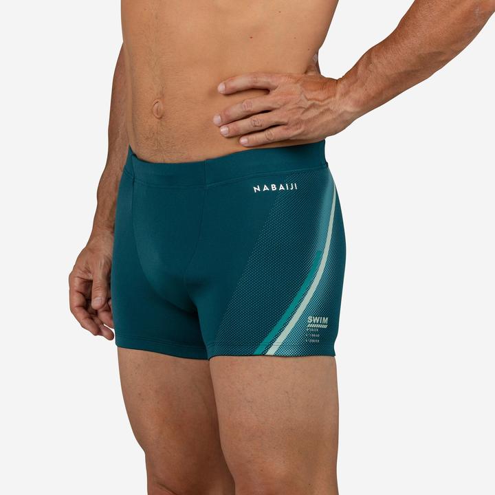 Produktbild Nabaiji Badehose Boxer Herren - 500 Fiti Lini grün (42)