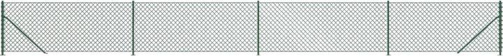 Immagine prodotto VidaXL Maschendrahtzaun mit Bodenflansch Grün 0,8x10 m, Farbe