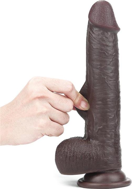 Actual product image Lovetoy Sliding Skin Dual Layer Dildo 23cm
