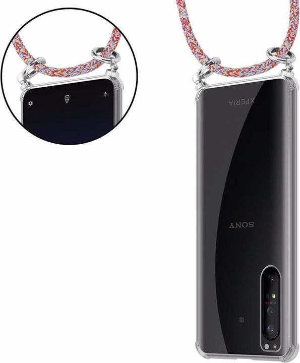 Produktbild Cadorabo TPU Handy Kette SILBER Cover