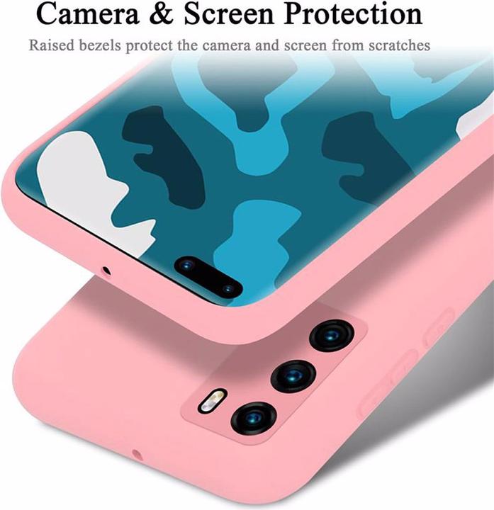 Actual product image Cadorabo TPU Liquid Silicone Case Cover (Huawei P40)