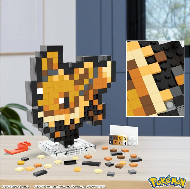 Actual product image MEGA Pokémon Evoli Pixel Art