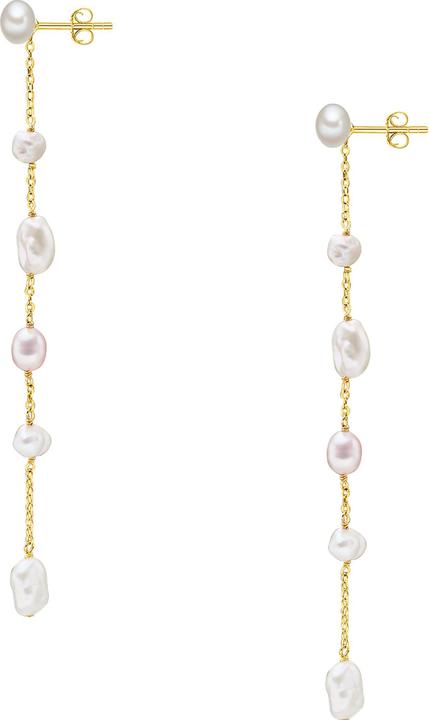 Actual product image Valero Pearls Ladies Sterling Silver Freshwater Cultured Pearls Yellow Gold - 24439 (Sterling Silver)