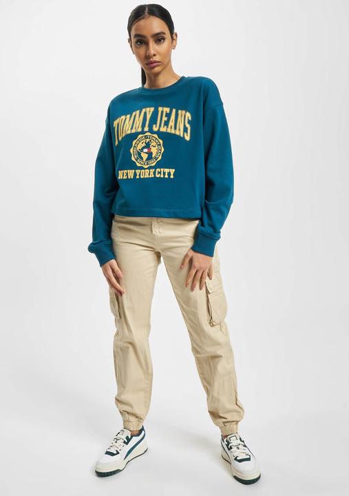 Produktbild Tommy Jeans Crop College Logo Sweater - 86543 (S)