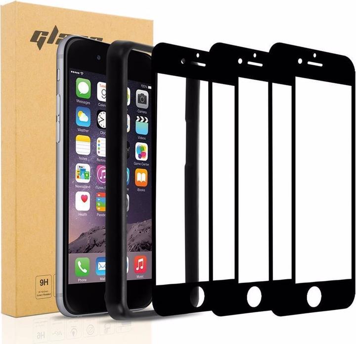 Actual product image Cadorabo Full screen display protection glass with installation guide (3 Piece, Apple iPhone 7)