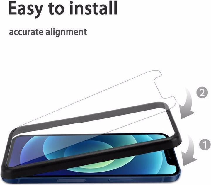 Productafbeelding Cadorabo Schermbeschermend glas met installatiehulp (3 Stuk, Apple iPhone 12 mini)