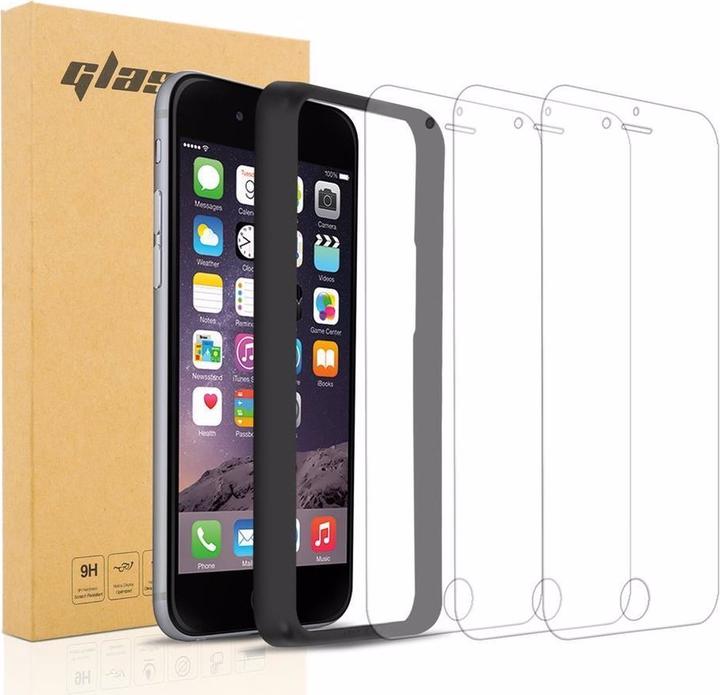 Productafbeelding Cadorabo Schermbeschermend glas met installatiehulp (3 Stuk, Apple iPhone 6, Apple iPhone 6s)