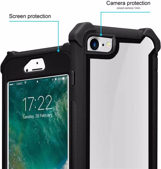 Actual product image Cadorabo Hybrid 2-in-1 Acrylic Cover (Apple iPhone SE (2nd Gen), Apple iPhone 7)