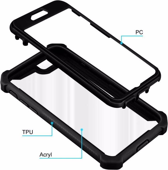 Actual product image Cadorabo Hybrid 2-in-1 Acrylic Cover (Apple iPhone SE (2nd Gen), Apple iPhone 7)