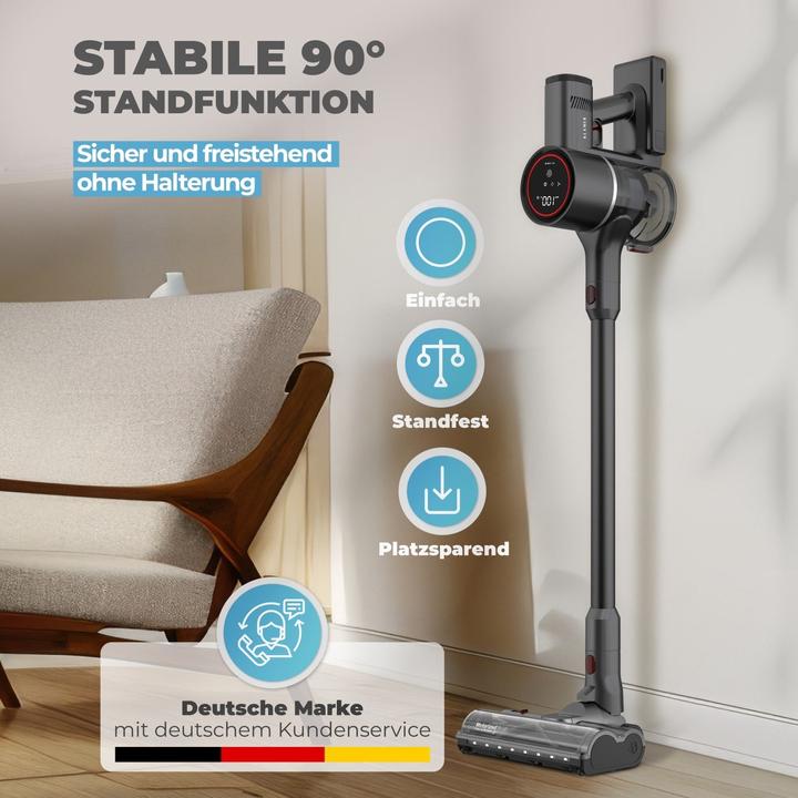 Actual product image KLAMER Cordless Vacuum Cleaner, 500 Watt Cordless Vacuum Cleaner, Flexible Cordless Handheld Vacuum