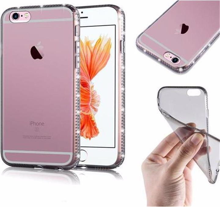 Actual product image Cadorabo TPU Ultra Slim Rhinestone Cover (Apple iPhone 6, Apple iPhone 6s)