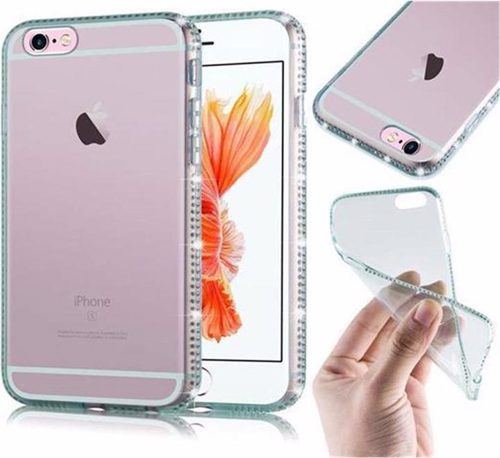 Actual product image Cadorabo TPU Ultra Slim Rhinestone Cover (Apple iPhone 6)