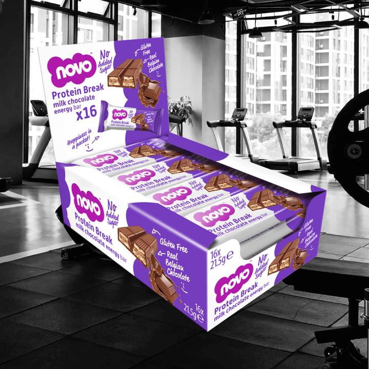 Produktbild Novo Protein Break Bar (Milchschokolade, 16 Stk., 16.21 g)