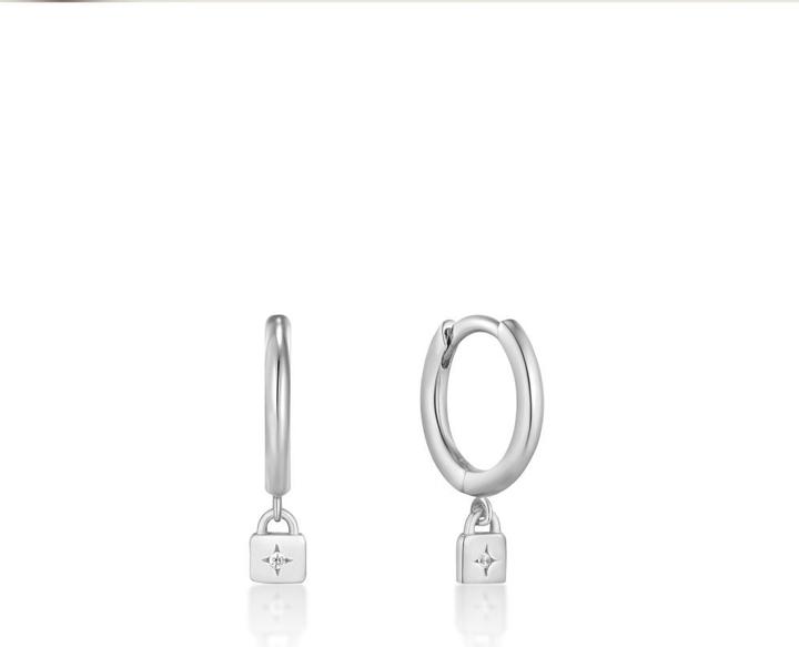 Produktbild Ania Haie Silver Padlock Huggie Ohrringe (925er Silber)