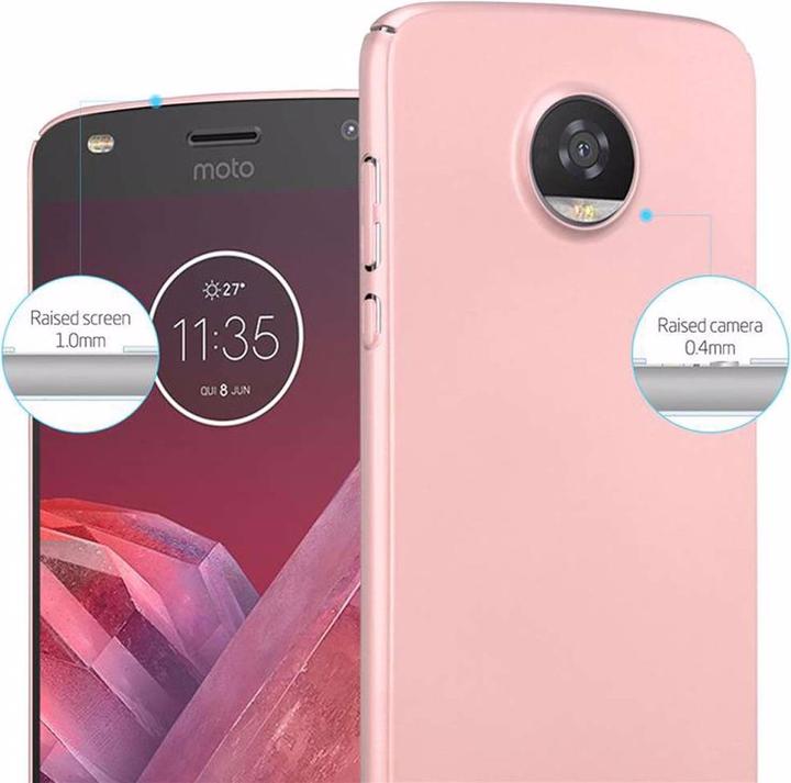 Actual product image Cadorabo Hard Cover Matt Metal Cover (Motorola Moto Z2 Play, Motorola Moto Z2 Force)