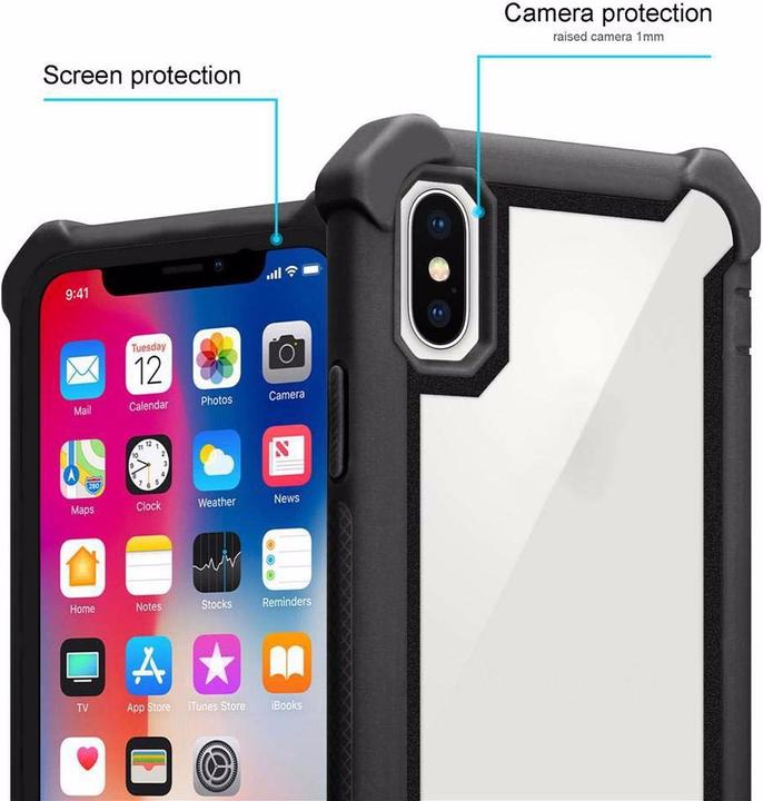 Immagine prodotto Cadorabo Copertura acrilica ibrida 2 in 1 (Apple iPhone X)