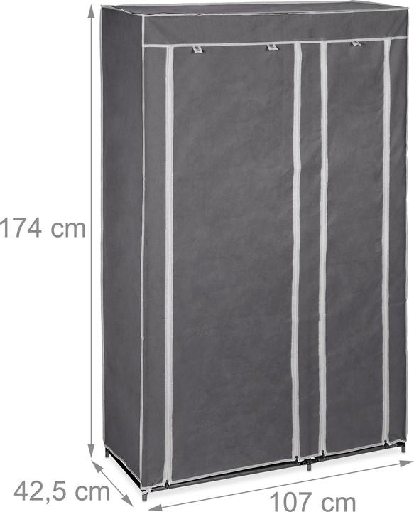 Image du produit Relaxdays Armoire pliante (107 x 42,5 x 174 cm)