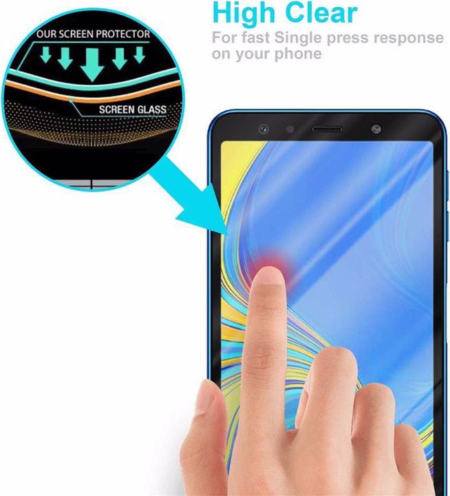 Image du produit Cadorabo Verre de protection d'écran plein écran (1 pièce(s), Samsung Galaxy A7 (2018))