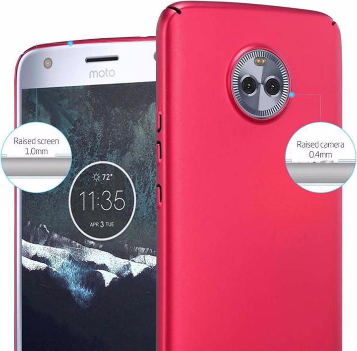 Actual product image Cadorabo Hard Cover Matt Metal Cover (Motorola Moto X4)