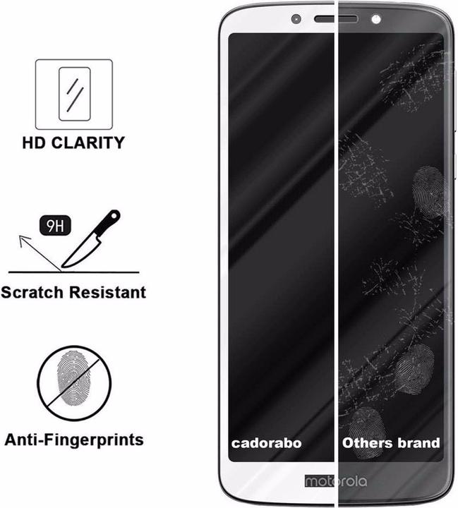 Productafbeelding Cadorabo Volledig schermbeschermend glas (1 Stuk, Motorola Moto E5, Motorola Moto G6 Play)
