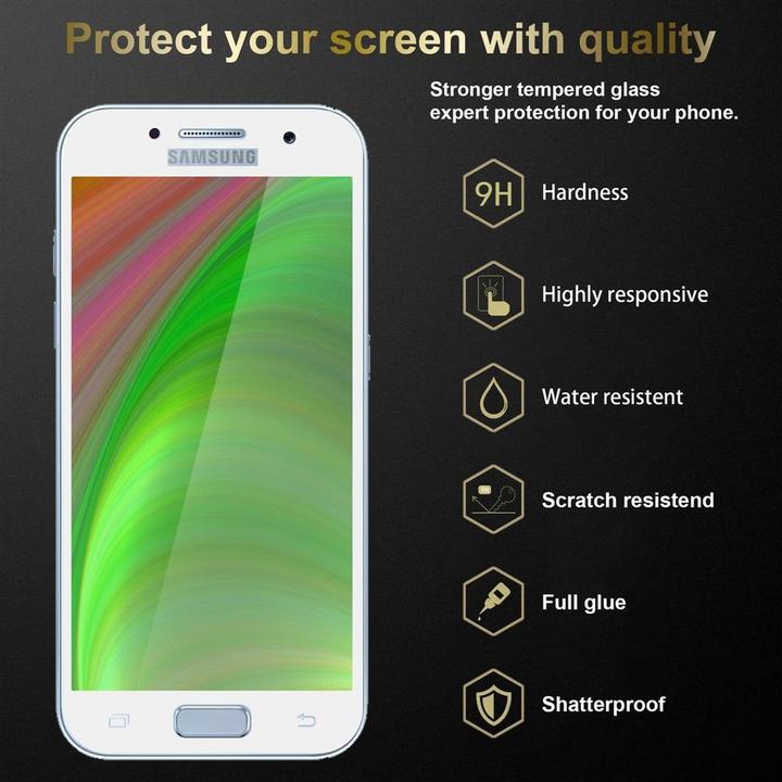 Productafbeelding Cadorabo Volledig schermbeschermend glas (3 Stuk, Samsung Galaxy A3 (2017))