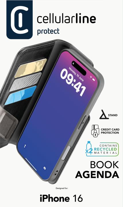 Produktbild Cellularline Book Agenda 2 (Apple iPhone 16)