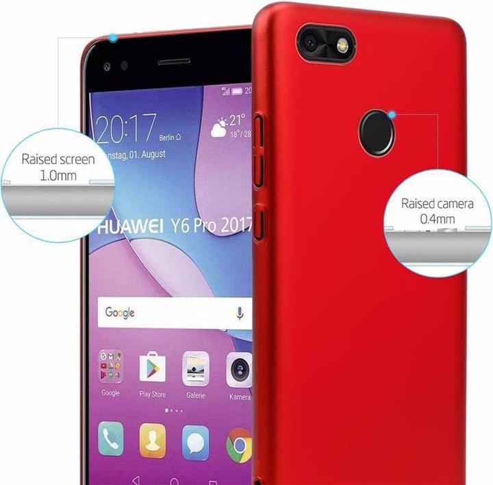 Actual product image Cadorabo Hard Cover Matt Metal Cover (Huawei Y6 Pro (2017))