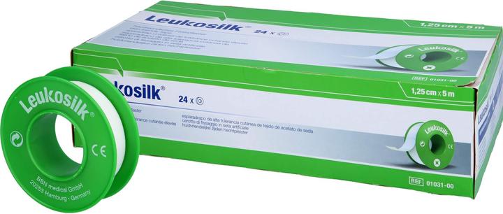 Produktbild BSN LEUKOSILK 5MX1,25CM, 24 St PFL (24 x)