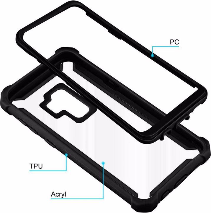 Immagine prodotto Cadorabo Copertura acrilica ibrida 2 in 1 (Samsung Galaxy S9+)