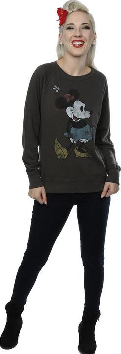 Actual product image Disney Womens/Ladies Classic Minnie Mouse Heather Sweatshirt (XXL)