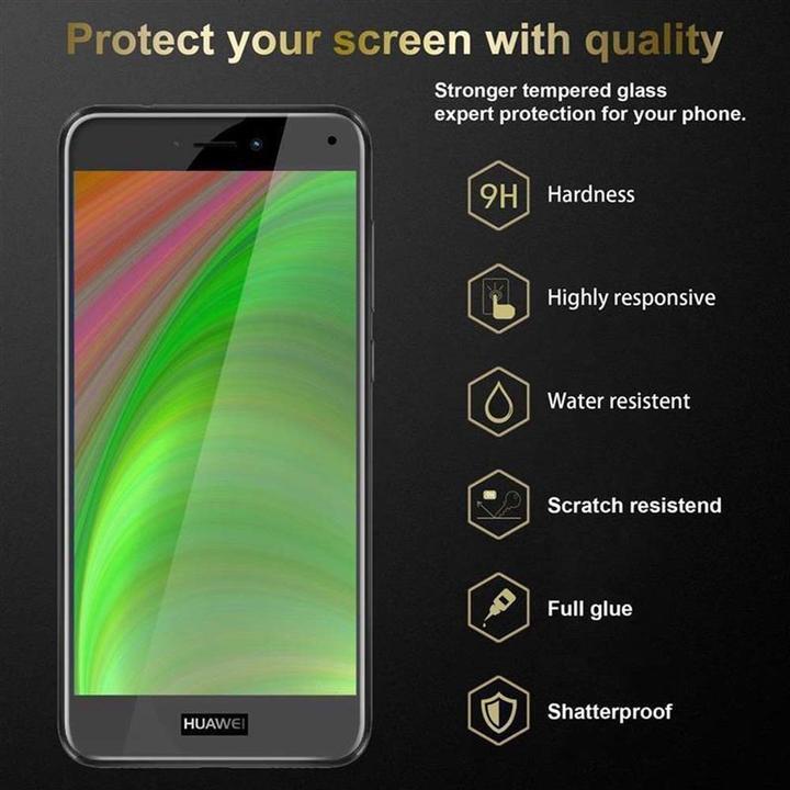 Actual product image Cadorabo Full screen display protection glass (1 Piece, Huawei P9 Lite (2017), Huawei P8 Lite (2017))