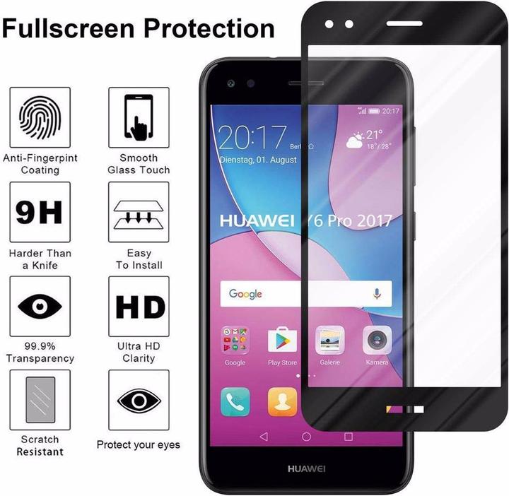 Produktbild Cadorabo Vollbild Displayschutzglas (1 Stück, Huawei Y6 Pro (2017))