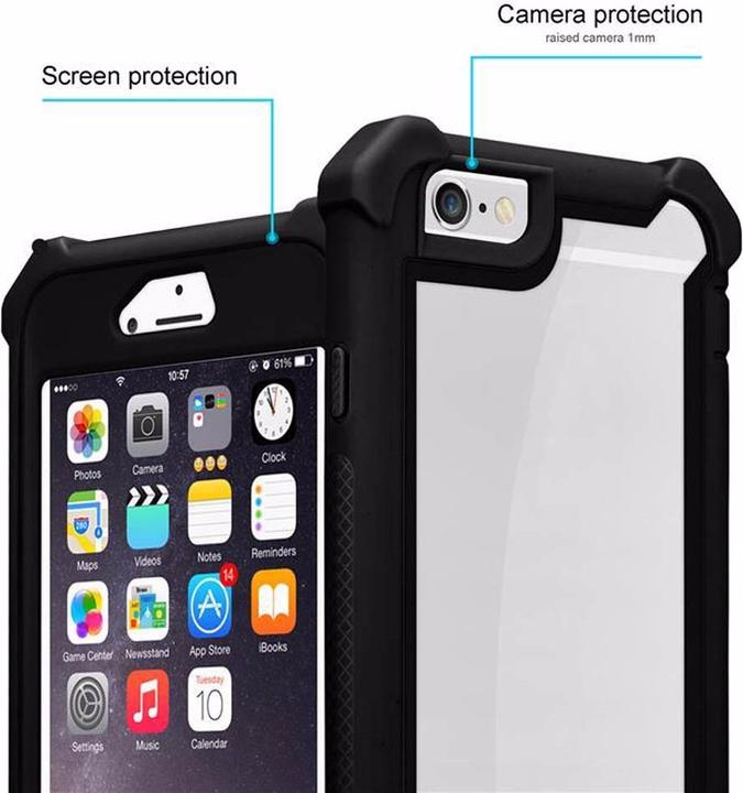 Actual product image Cadorabo Hybrid 2-in-1 Acrylic Cover (Apple iPhone 6)